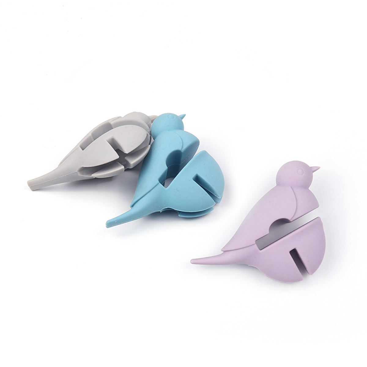DTK Забавный дизайн куриный горшок зажим для ковша силиконовый держатель для ложки термостойкий, зажимы для куриных ложек