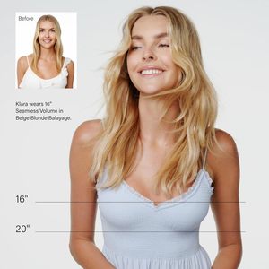 Extensions à clipser sans couture, volume naturel, ondulations naturelles, kit de démarrage 5 pièces, 16 pouces, 100 grammes, cheveux humains Remy, noir de jais - Product Image 5
