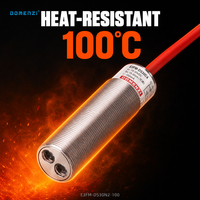 Capteur diffuseur NPN NC Domenzi E3FM-DS30N2-100 100C résistant à la chaleur M18 pour la sécurité des fours et l'automatisation des fours