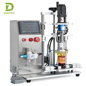 Semi-Automatic Screw Capping Machine With Servo Motor For Glass Jar Sauce <b>Bottle</b> Cosmetic Jam Mayonnaise <b>Pickle</b> - Product Image 1