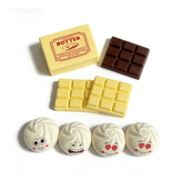 Collection de jouets anti-stress Squishy géants en mousse PU souple à remontée lente, à presser, en forme de pain au chocolat et de boulette, avec effet beurre simulé