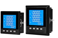 Avec RS485 96*96mm Affichage LCD triphasé Compteur de puissance multifonction Fabrication OEM