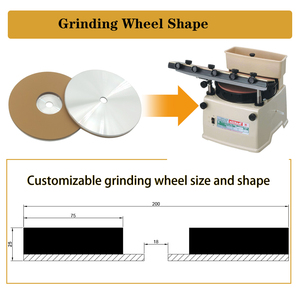 Lames de rabot pour affûtage de couteaux personnalisées REZZ, meule à affûter en diamant à liaison résineuse CBN pour affûteur de lames <span class=keywords><strong>Makita</strong></span> - Product Image 3