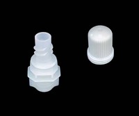 Bouchon de bec verseur compact en plastique avec sortie de 4,8 mm pour le conditionnement et la recharge de sachets souples, cosmétiques et emballages de boissons