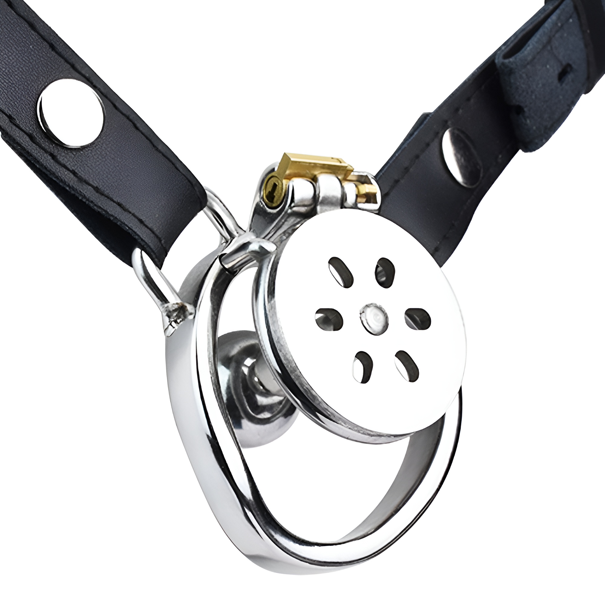 Ceinture à anneaux incurvés - Argent