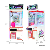 Machine à griffes intelligente pour anime avec lecteur de cartes, pour la distribution de jouets en peluche de grande valeur dans les centres commerciaux modernes et les centres de jeux pour enfants