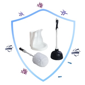 Commerciële Plastic Huishoudelijke Toilet Plunjer En Kom Borstel Combo Voor Wc Badkamer Wc Schoonmaken Nr. 7501 - Product Image 2