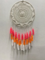 Backdrop Pernikahan Buatan Tangan Dream Catcher Berbagai Warna Katun Alami Ramah Lingkungan Bahan Berkelanjutan Seni Paskah Ulang Tahun