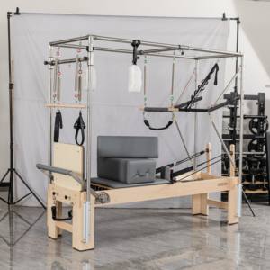 เครื่องสร้างพิลาทิสทำจากไม้ใช้สำหรับสร้างพิลาทิสราวออกกำลังกายคาดิลแลคแบบเต็มพร้อมรีฟอร์มเมอร์ - Product Image 1