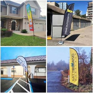 Sale Welcome Portable Open Feather <b>Flag</b> Swooper Flutter Beach Banners Knife Sets Tall <b>Flags</b> - Product Image 4
