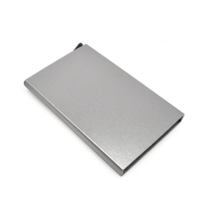 Factory Custom OEM Thin Metal Credit Card <b>Wallet</b> Slim <b>RFID</b> <b>Blocking</b> Aluminum Pop Up Credit Card Holder for Men Women - Product Image 1