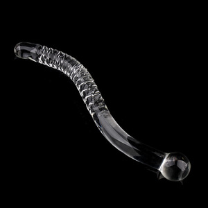 Dildo de Vidrio Curvo Extra Grande al por Mayor, Tapón <span class=keywords><strong>Anal</strong></span>, Masajeador de Próstata, Juguete Sexual - Product Image 6