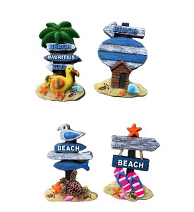 Logotipo personalizado Polyresin Nevera Imán Palmera 3D Imán Pegatinas para Playa Recuerdo Regalos (Huella, <span class=keywords><strong>Tortuga</strong></span> Marina, Velero) - Product Image 5