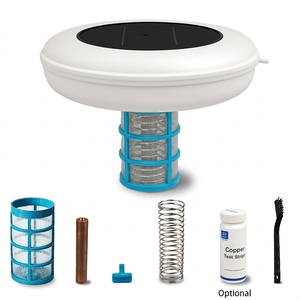 Purificateur de piscine à énergie solaire Portable haute capacité ioniseur sans <span class=keywords><strong>choc</strong></span> solaire nettoyeur d'eau matière plastique à haute réduction de <span class=keywords><strong>chlore</strong></span> - Product Image 3