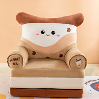 Sillón Infantil Plegable de Peluche con Forma de Animal, 2 en 1, Mueble Portátil para Niños, para Sala de Juegos, Regalo y Venta al por Mayor