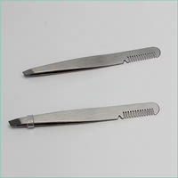 Pinces à épiler en acier inoxydable à pointe fine, antistatiques, de précision, pour extensions de cils, vente en gros, logo personnalisé