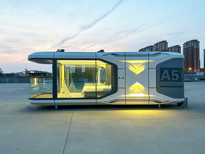 Casa Móvil <span class=keywords><strong>de</strong></span> Acero Tipo Contenedor, Casa <span class=keywords><strong>de</strong></span> Campo Popular con Internet, Cabaña Apple con Vista al Cielo Estrellado, Hotel Cápsula para Campamento al Aire Libre - Product Image 6