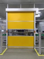Portes à enroulement rapides, durables et sécurisées en plastique-acier et alliage d'aluminium pour entrepôts, ateliers et autres lieux à fort trafic