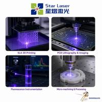 Diode laser violette 405 nm, diode laser UV, boîtier TO56, broches de connexion, faible tension de fonctionnement et angle de faisceau pour la polymérisation UV