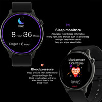 Jam Tangan Layar Sentuh Jam Tangan Pintar Hitam Jam Tangan Sentuh untuk Wanita