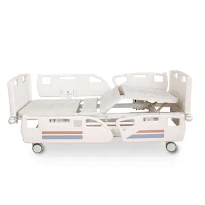 New Design Wholesale Economic Double Function Adjustable Medical Bed Manual Homecare Hospital Bed With Wheels