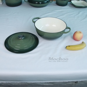 <span class=keywords><strong>Cocotte</strong></span> <span class=keywords><strong>en</strong></span> émail pour four hollandais <span class=keywords><strong>en</strong></span> <span class=keywords><strong>fonte</strong></span> avec couvercle Mochoo avec logo personnalisé batterie de cuisine <span class=keywords><strong>en</strong></span> métal durable - Product Image 3