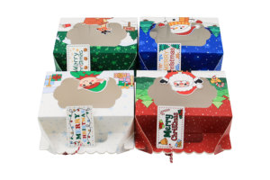 Món Quà Giáng Sinh Goodie Bao Bì Hộp Giấy Với Cửa Sổ Rõ Ràng Xmas Đảng Favour Kẹo Điều Trị Hộp Giấy Với Cửa Sổ Cho Trẻ Em - Product Image 4