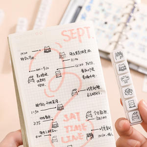 Logo timbre conception personnalisée personnalisé petit mini 6 ligné pré encré auto-encre caoutchouc Journal logo timbre - Product Image 2