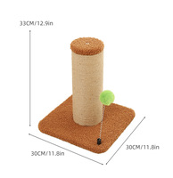 Arbre à chat écologique en bois massif avec griffoir en sisal, design moderne et luxueux, vente en gros, personnalisable, en carton