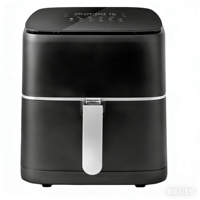 Friteuse à air électrique 1700W 9L, facile à nettoyer, sans huile, avec tube chauffant en acier inoxydable 304 pour la maison