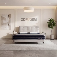 Lit moderne de luxe en cuir véritable, lit à ressorts pleine grandeur, cadre de lit écologique et durable, garantie de 10 ans