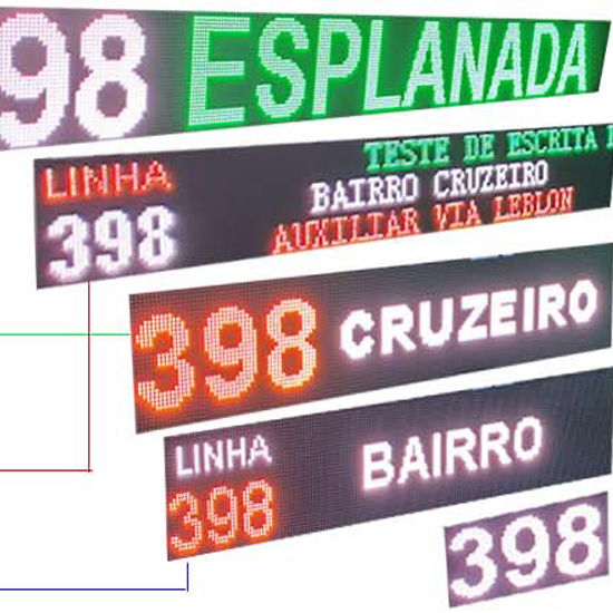 Bus LED Panel Text Message Led Display Screen for Destination Route Running Text LED Sign