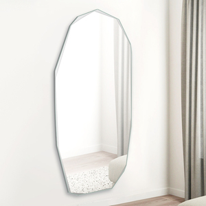 <span class=keywords><strong>Espejo</strong></span> de Pared de <span class=keywords><strong>Cuerpo</strong></span> <span class=keywords><strong>Entero</strong></span> con Borde <span class=keywords><strong>Biselado</strong></span>, <span class=keywords><strong>Espejo</strong></span> Irregular sin Marco - Product Image 2