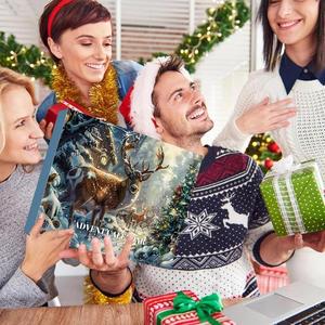 24 ngày dành cho người đàn ông dành cho người lớn Advent lịch Survival Gear cho cắm trại câu cá ngoài trời có tính năng động vật đối tượng giáng sinh đếm ngược công cụ - Product Image 3