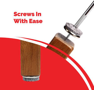 Protecteur pour jambe de chaise de 28mm, 1 pièce, diapositives de siège, <span class=keywords><strong>antidérapant</strong></span>, tampon en feutre glide, pour meubles avec vis - Product Image 4