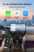 Écran tactile HD Android Auto Carplay Caméra 360 Stéréo GPS de voiture Navigation Multimédia pour Toyota 2008-2015 Land Cruiser LC200