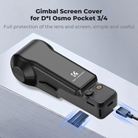 Estuche Protector a Prueba de Golpes K&F Concept Compatible con DJI Osmo Pocket 4/3, Carcasa Rígida de PC con 2 Ranuras Magnéticas para Filtros (ND/CPL)