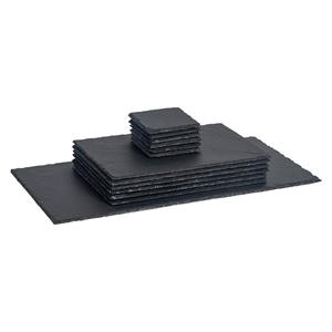 Vente d'usine Écologique Noir Carré <span class=keywords><strong>Rectangulaire</strong></span> <span class=keywords><strong>Ardoise</strong></span> Assiette <span class=keywords><strong>Plat</strong></span> Ensemble pour Restaurants Assiette De Noël <span class=keywords><strong>Plat</strong></span> Gravure Technique - Product Image 3
