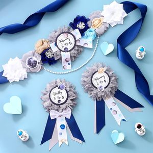 Épingles de corsage pour future maman et future papa, thème Espace, Galaxie, Étoile, Grossesse, Univers, Révélation du Sexe, pour Baby Shower et Maternité - Product Image 3