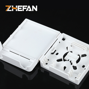 ZHEFAN FTTH Boîtier <span class=keywords><strong>de</strong></span> raccordement optique mural 2 fibres <span class=keywords><strong>SFR</strong></span> 1FO 2FO PTO, boîte <span class=keywords><strong>de</strong></span> connexion optique à 2 ports type rosette - Product Image 3