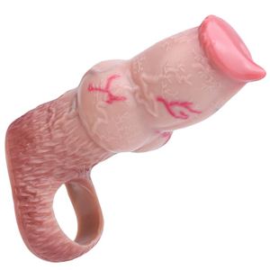 FAAK Dildo Hueco de Silicona con Nudo Grande para Perros, Anillo Extensor de Pene Reutilizable, Juguetes Sexuales para Hombres - Product Image 5