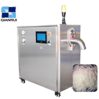 Machine à glace sèche industrielle avec compresseur et pompe à eau à commande PLC, rendement fiable pour les opérations critiques