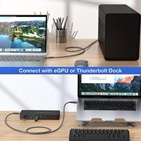 SYONG 240W USB4 Cable 40GBps Transmisión de datos 8K 60Hz HD Extensión para Thunderbolt 4 MAC Super Fast 240W PD Computadoras de carga