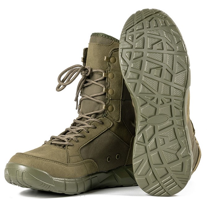 Botas Militares Verdes Suela Track - PERA LIMONERA