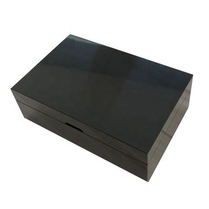 Montre de luxe en bois pour piano, accessoire de mode avec finition laque noire, manchette, porte-clé, stylo, boîte cadeau - Product Image 5