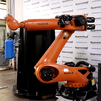 Bras robotisé industriel KUKA KR180 R2500 à 6 axes, charge utile de 180 kg, portée de 2500 mm, moteur PLC, manipulation de pièces automobiles, pliage et soudage