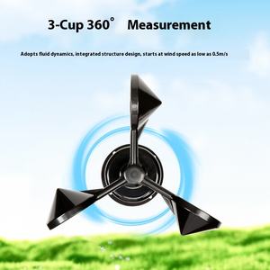 Kunden spezifischer meteoro logischer Ultraschall-Windgeschwindigkeits-Richtungs sensor 4-20mA Drei-Tassen-Messgerät Luftvolumen-Geschwindigkeit messgeräte - Product Image 2