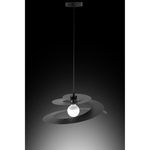 Lampadario a Spirale D. 50CM Nero - 1XE27 MAX 42W - Product Image 1