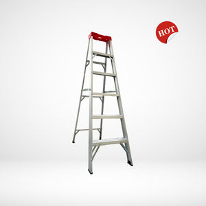 Échelle à marches en aluminium à une seule face en forme <span class=keywords><strong>de</strong></span> A |   Certifié CE |   Avec plateau à outils, stable et durable pour la toiture, le bricolage et l'entretien - Product Image 5