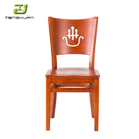 Chaise de salle à manger moderne en bois massif avec dossier incurvé pour maison, hôtel, restaurant ou bar, meubles pour salon et appartement